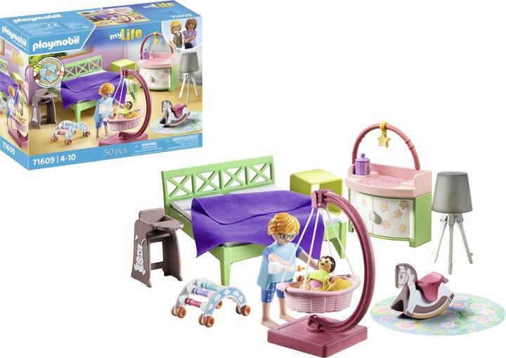 Produktbild Playmobil Schlafzimmer mit Babyspielecke (71609, Playmobil My Life)