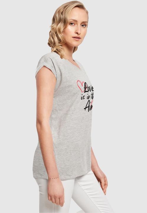 Actual product image Merchcode Ladies Valentines Day - Love is in the Air Extended Shoulder Tee - 117155 (XL)