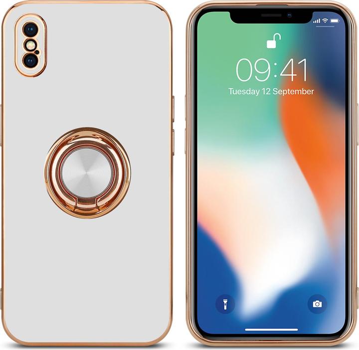 Actual product image Cadorabo Case for Apple iPhone XS MAX in TPU with camera protection and ring LM089 Style (Apple iPhone XS Max)
