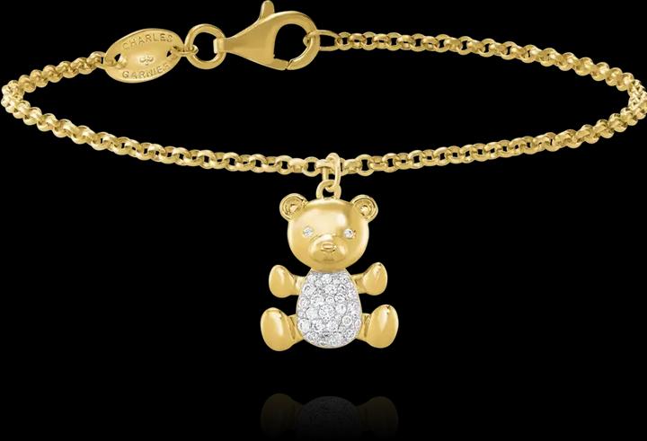 Immagine prodotto Charles Garnier Orecchini in argento bicolore, zirconi (Ossido di zirconio, Argento 925)