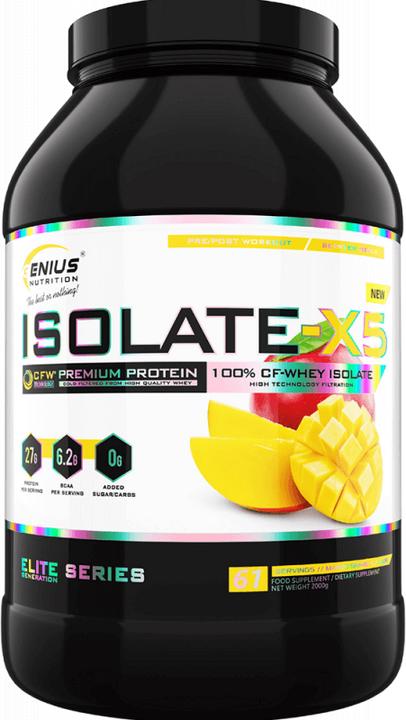 Actual product image Genius Nutrition Isolate-X5 (Mango Shake, 1 pcs., 2000 g)