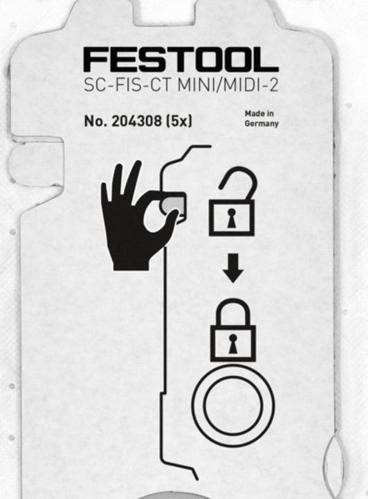 Actual product image Festool Selfclean filter bag SC-FIS-CT MINI/MIDI-2/5/CT15