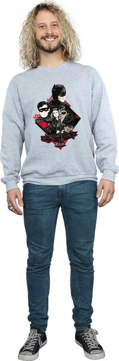 Immagine prodotto Felpa in cotone da uomo Batman Serie TV Personaggi Skyline (L)