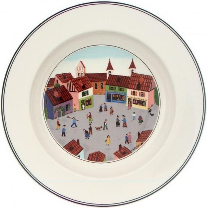 Suppenteller Dorf Design Naif (1 x, 21 cm)