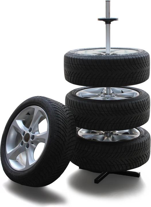 Actual product image tectake Rim tree Tyre stand
