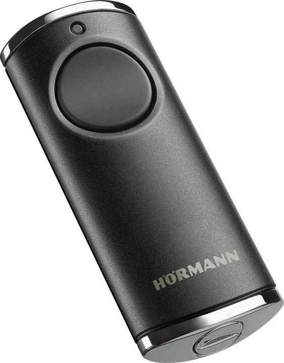 Hörmann Handsender HS1 868-BS, 1-Befehl, chrom schwarz, 868 MHz, BiSecur