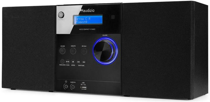 Actual product image Audizio Metz Micro-HiFi System (Bluetooth, CD player, 2x 15 W)