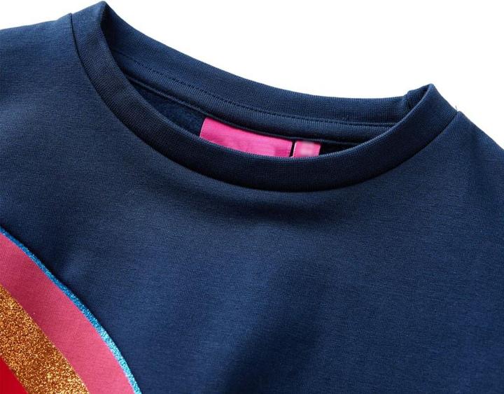 Image du produit VidaXL Sweatshirt enfant bleu marine 128,Matière : 95% coton. 5 (128)