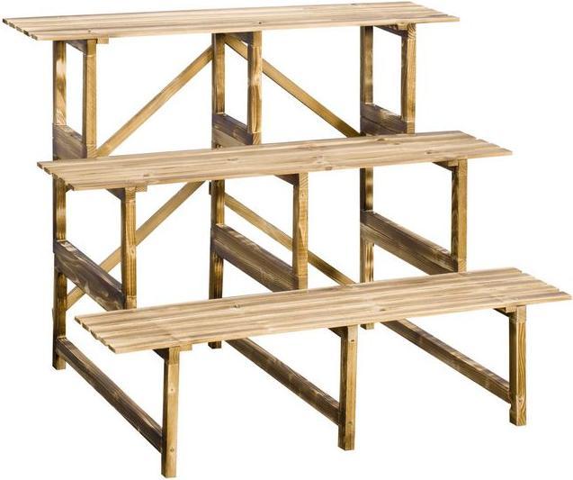 Produktbild Outsunny Pflanzentreppe Blumenregal Tannenholz