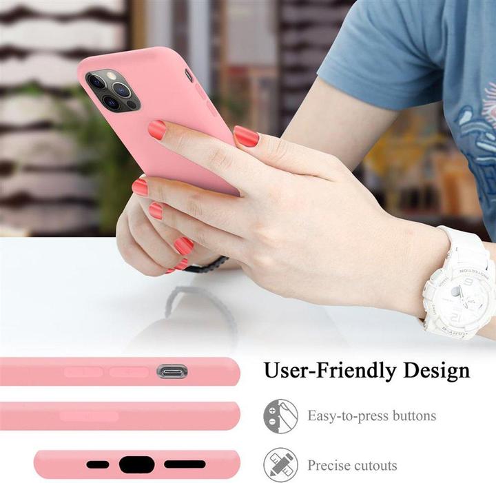 Immagine prodotto Cadorabo Copertura della cassa del silicone liquido TPU (Apple iPhone 12, Realme 12 Pro+)