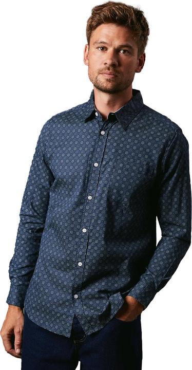 Actual product image Universal Textiles Mens Tudor Tile Print Long-Sleeved Shirt (S)
