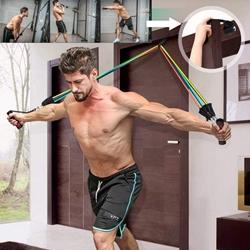 Image du produit Gym Universe Kit de bandes de fitness Resistance avec 11 pièces (Léger)