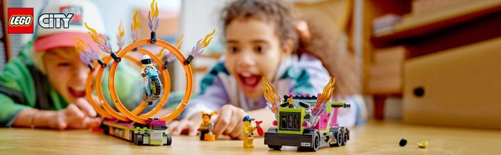 Immagine prodotto LEGO Sfida del camion acrobatico con pneumatici infuocati (60357, LEGO City)