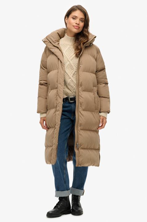 Actual product image Superdry LONGLINE HOODED PUFFER JACKET Dames Jas - Maat XL (16)