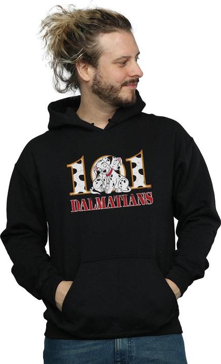 Actual product image Disney Mens 101 Dalmatians Puppy Hug Hoodie (XXL)