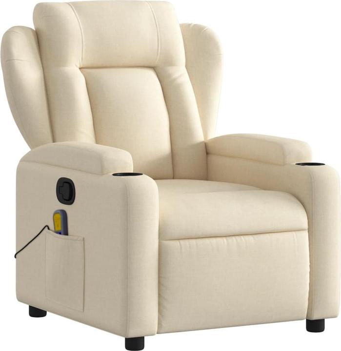 Produktbild VidaXL Massagesessel Creme Stoff,Farbe: Creme,Material: Stoff (100