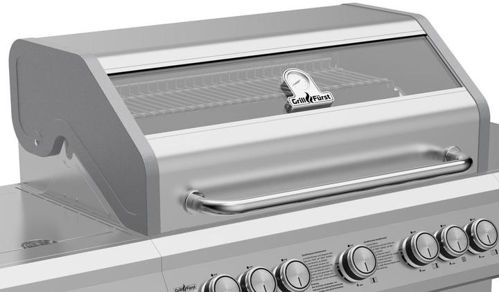 Actual product image Grillfürst G521G 5-Burner Stainless Steel Gas Grill with High Temperature Burner, Rear Burner and (15 kW)