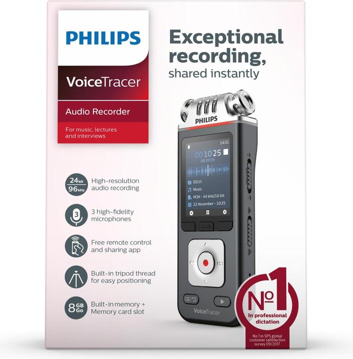 Immagine prodotto Philips Tracciatore vocale DVT6110 (8 GB)