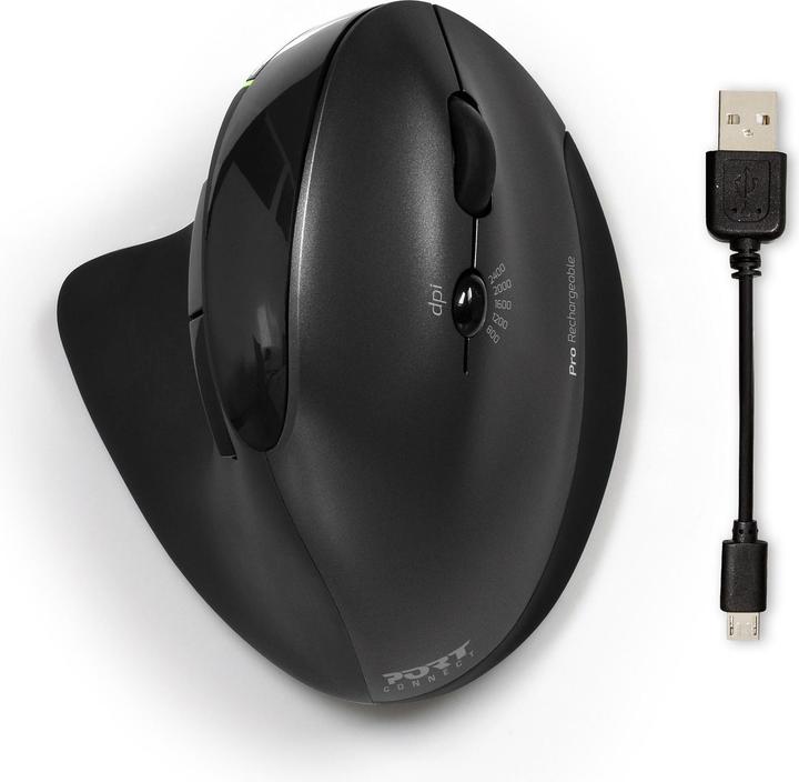 Image du produit Port Designs Souris Ergonomique Rechargeable Bluetooth Main Droite (Sans fil)
