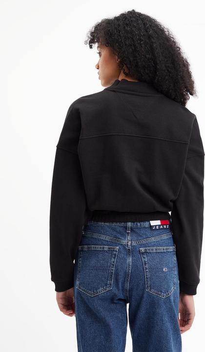 Actual product image Tommy Hilfiger Tjw Bxy Crop Signature turtleneck jumper for women (M)