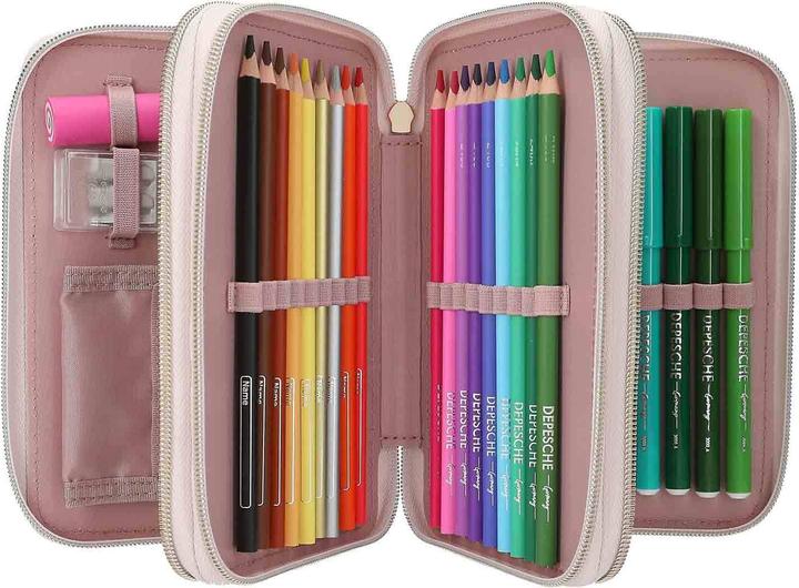 Actual product image Top Model Topmodel - TOPModel Triple Pencil Case SUMMER FEELING - Sage Green (413303)