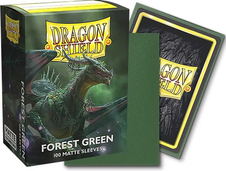 Image du produit Arcane Tinman Sleeves Matte Dragon Shield (100) - Forest Green (63X88mm)
