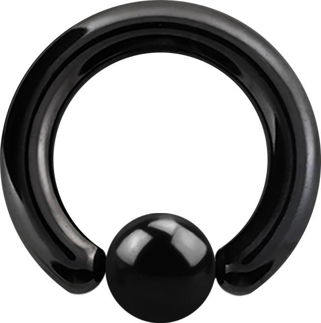 Produktbild Star Piercing Ball Closure Ring schwarz (ohne Messing, Chirurgenstahl 316L)