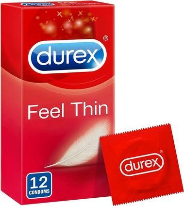 Actual product image Durex Feel Thin Condoms 12 pcs (12 pcs.)