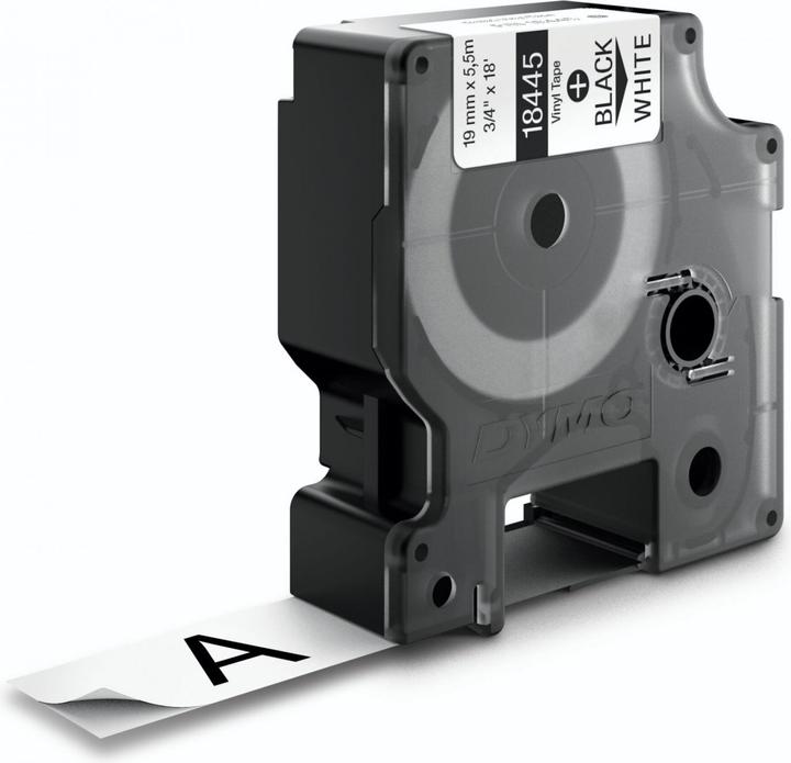 Produktbild Dymo Rhino Vinylband, schwarz (1.90 cm, Weiss)