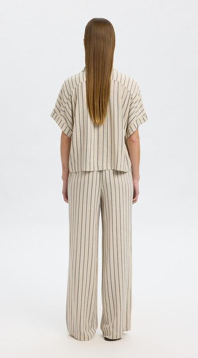 Immagine prodotto Selected Femme Slfviva Ss Striped Cropped Shirt Noos (40)