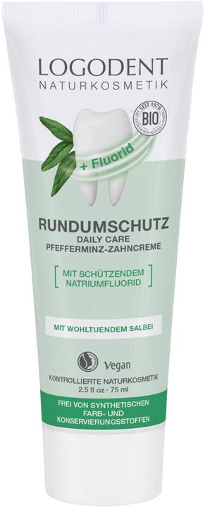 Image du produit Logona Protection globale Daily Care Dentifrice à la menthe poivrée (75 ml)