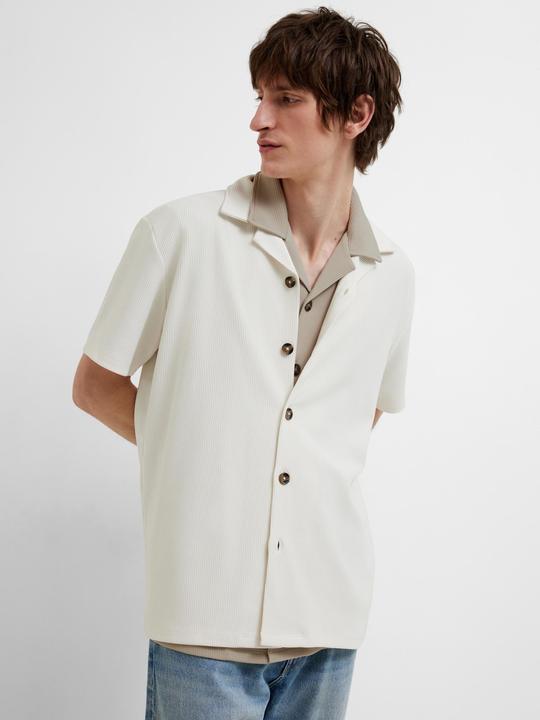 Image du produit Selected Homme Chemise à col cubain côtelé et à manches courtes (M)