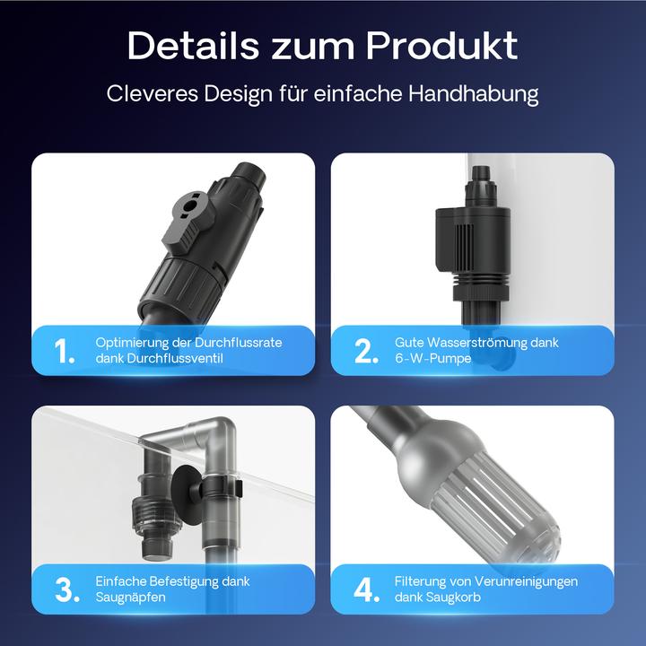 Produktbild SunSun Aquarium Aussenfilter (60 l, Aussenfilter, Salzwasser, Süsswasser)