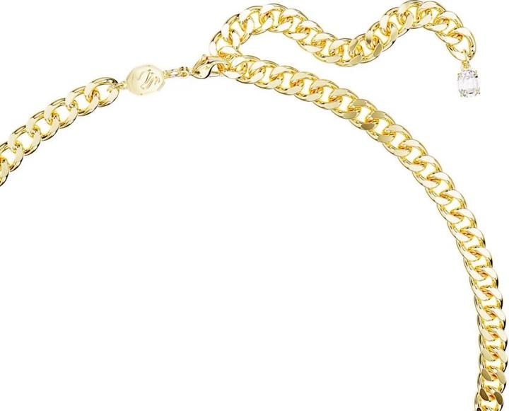 Actual product image Swarovski Millenia Necklace Octagon Cut Green Gold (Swarovski Metal, 42 - 47 cm)