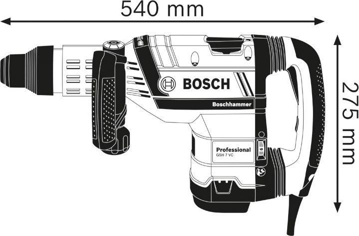 Produktbild Bosch Professional Schlaghammer mit SDS-max GSH 7 VC (Netzbetrieb)