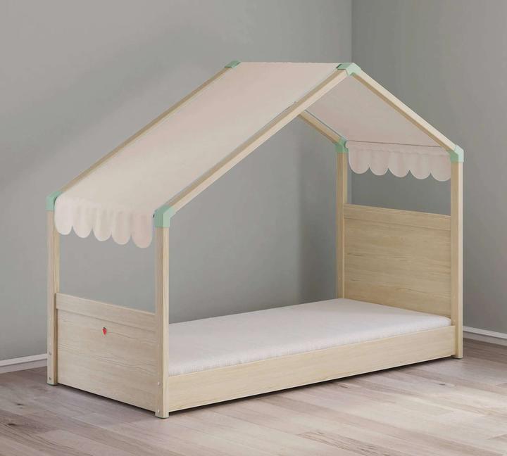 Actual product image Cilek Fabric headliner Montes for house bed with side roof Cream