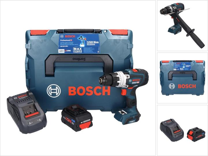 Actual product image Bosch Professional Bosch GSB 18V-150 C Professional Battery Impact Drill 18 V 150 Nm Biturbo Brushless + 1x ProCORE (Rechargeable battery operated)