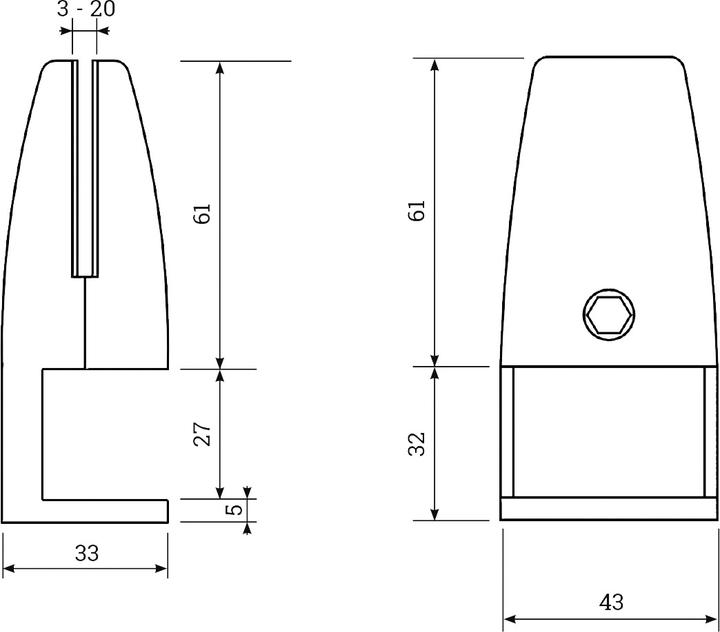 Actual product image OK-Line Soundproof Panel Table Clamp V