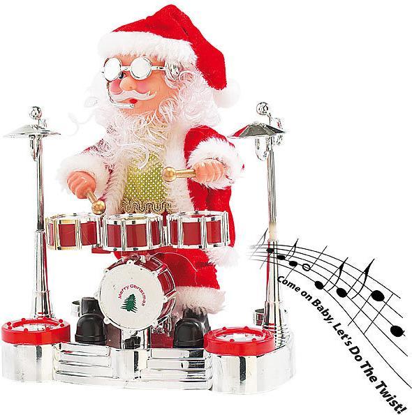 Immagine prodotto Infactory Babbo tamburino canterino con spettacolo di luci a LED