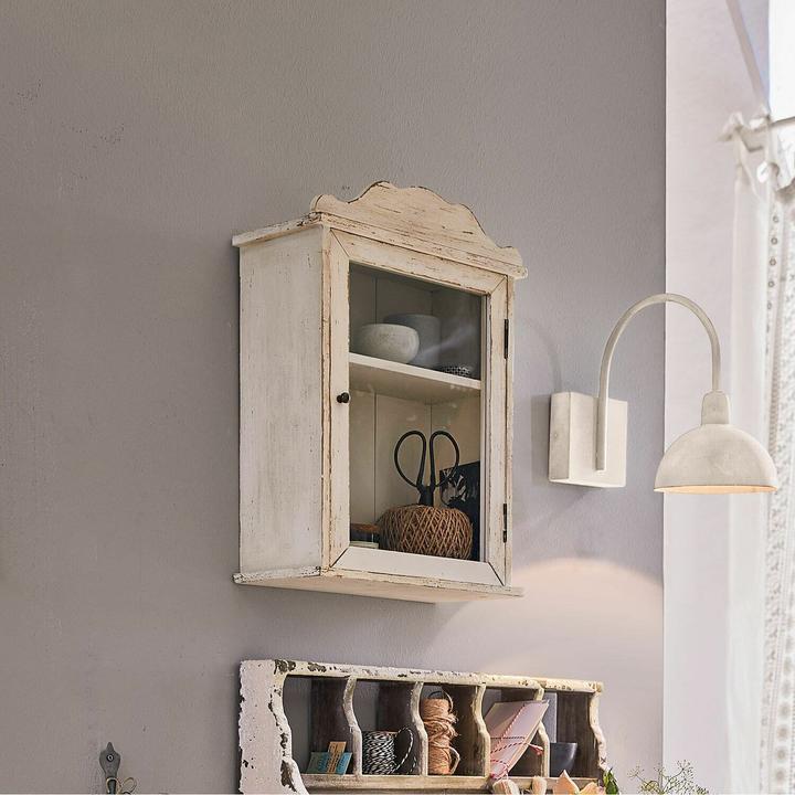 Immagine prodotto Loberon Armadio a muro Sandrine bianco antico (35, B, H, 18 cm, T 50)