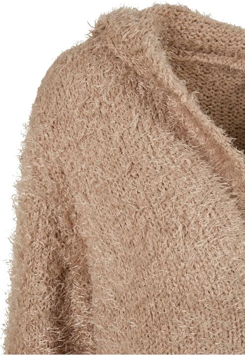 Actual product image Urban Classics Ladies Hooded Feather Cardigan (XL)