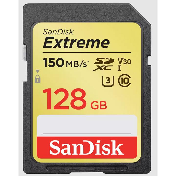 Produktbild SanDisk Extreme (128 GB, SDXC, U3, UHS-I)