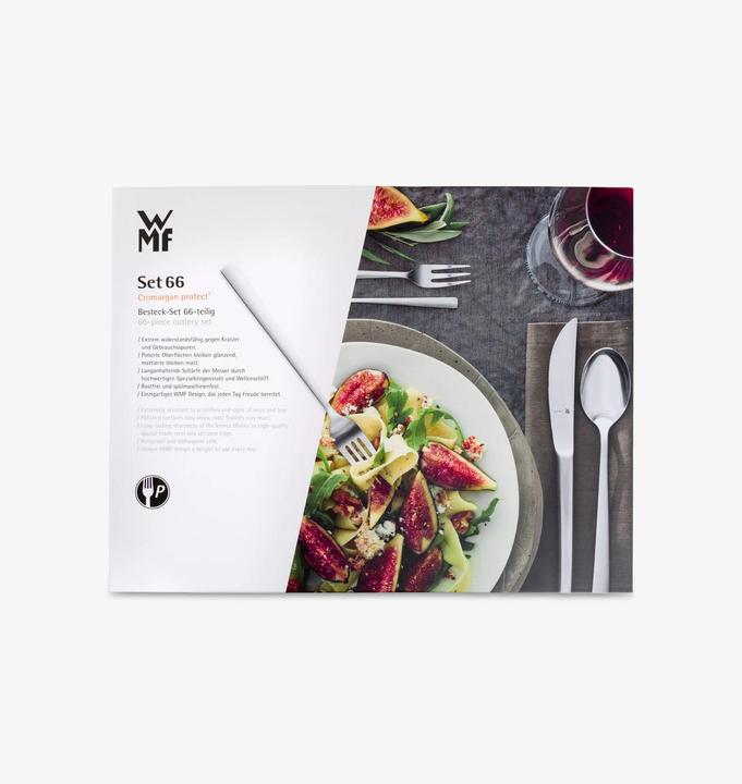 Produktbild WMF Essbesteck Besteckset 12 Personen Merit 66tlg Hohlheft Edelstahl 18/10 poliert (66 Stück, Besteck Set)