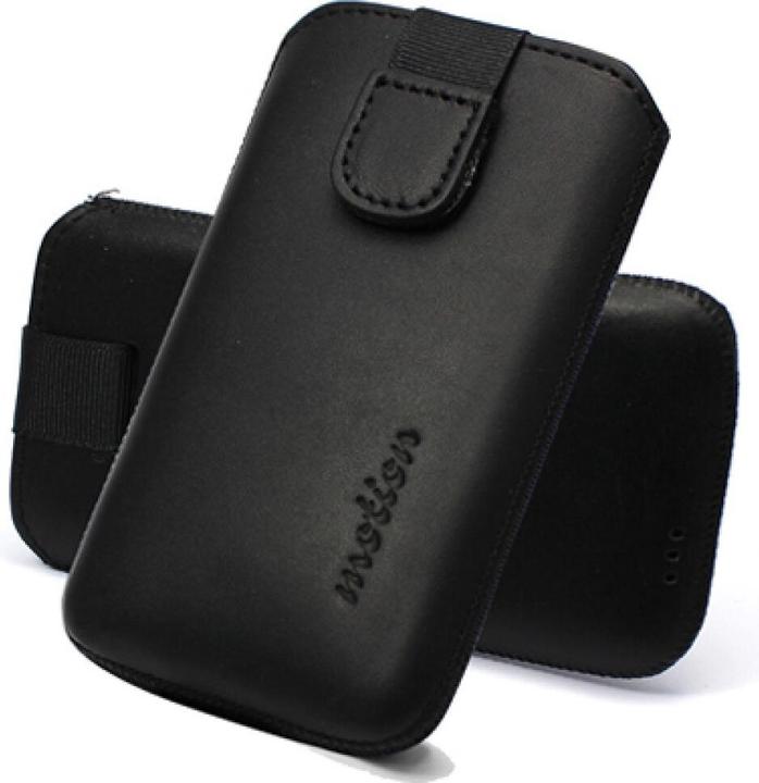 Productafbeelding Motion Leren hoesje Slide Galaxy S6/Edge - Zwart (Samsung Galaxy S6 Edge)