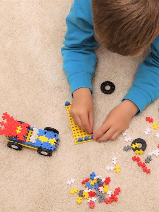 Actual product image Plus-Plus Creative building blocks car superhero