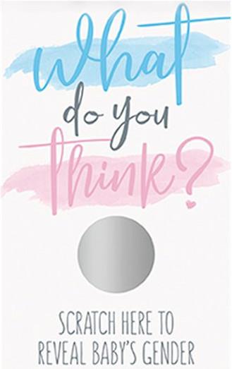 Image du produit Unique Cartes à gratter Baby Shower Révélation