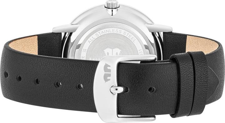 Actual product image Ladies quartz watch Pamina genuine leather black - 23870 (Analogue wristwatch, 36 mm)