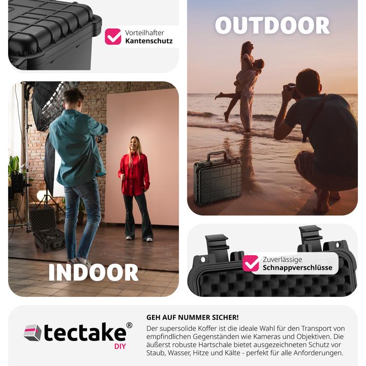Image du produit tectake Coffret photo universel (Mallette photo, 8.90 l)