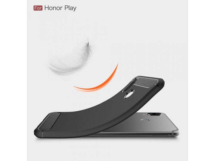 Produktbild Screenguard Honor Play Hülle Carbon Brushed Soft TPU (Honor Play)