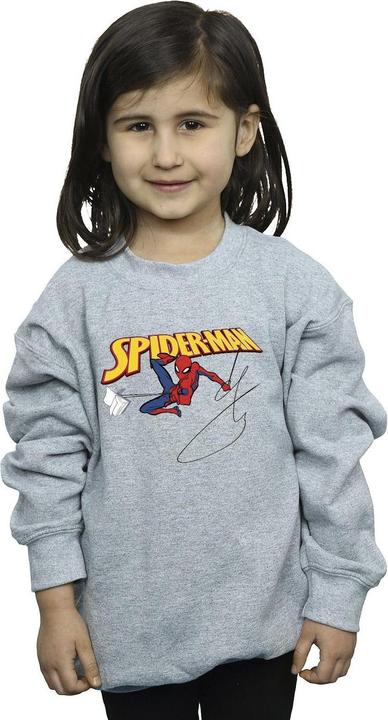 Actual product image Girls Spider-Man With A Book Sweatshirt (104)